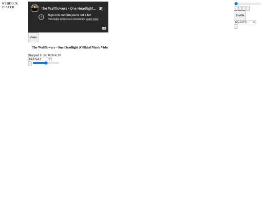 webdeckPlayer screenshot