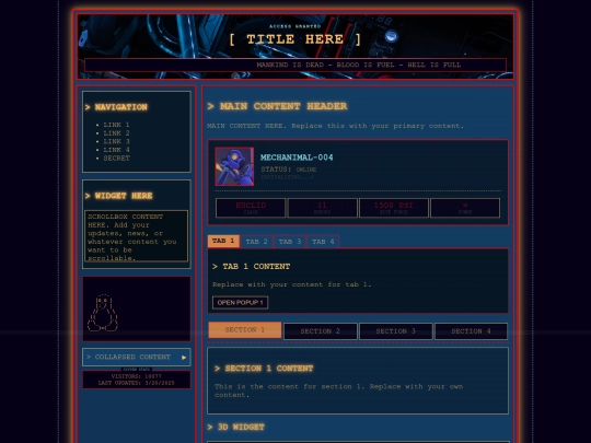index screenshot