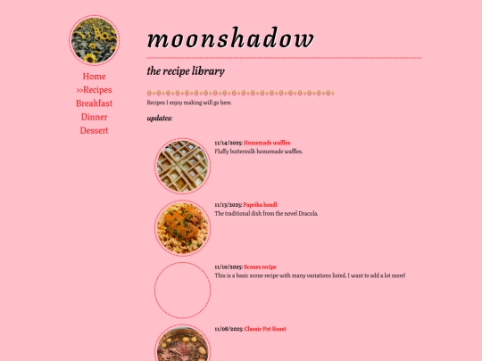 recipes/home screenshot