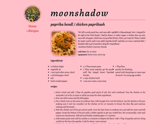 recipes/paprikahendl screenshot