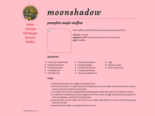 recipes/pumpkinmaplemuffins screenshot