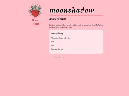 tarot/home screenshot