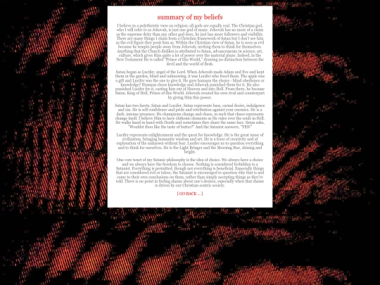 beliefs screenshot