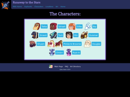 RunawayToTheStars/Characters screenshot