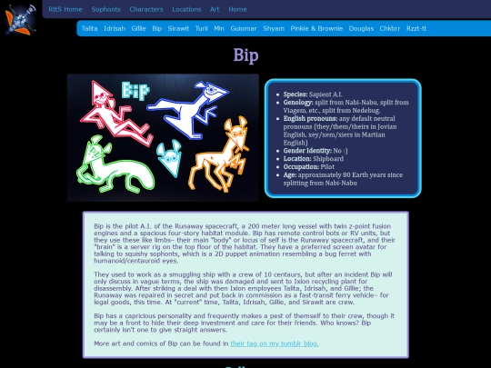 RunawayToTheStars/Characters/Bip screenshot