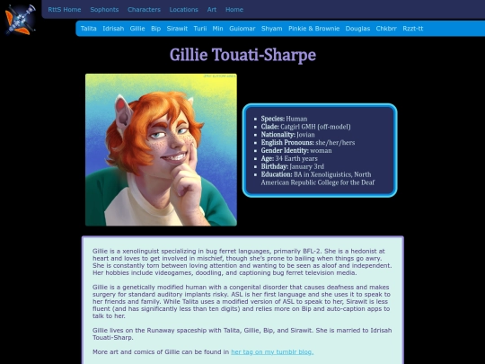 RunawayToTheStars/Characters/Gillie screenshot