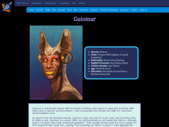 RunawayToTheStars/Characters/Guiomar screenshot