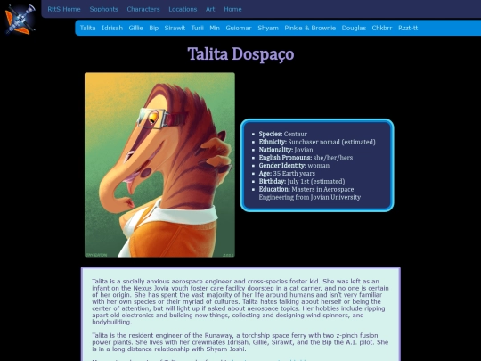 RunawayToTheStars/Characters/Talita screenshot