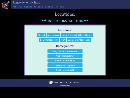 RunawayToTheStars/Locations screenshot