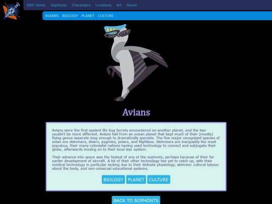 RunawayToTheStars/Sophonts/Avians screenshot