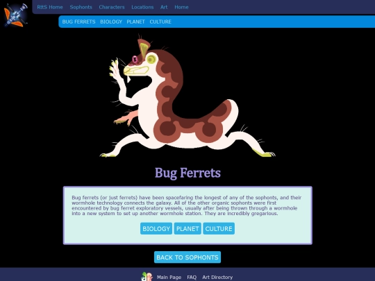 RunawayToTheStars/Sophonts/BugFerrets screenshot