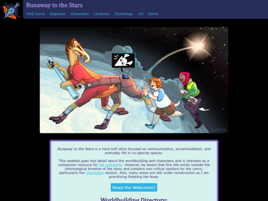 RunawayToTheStars/home screenshot