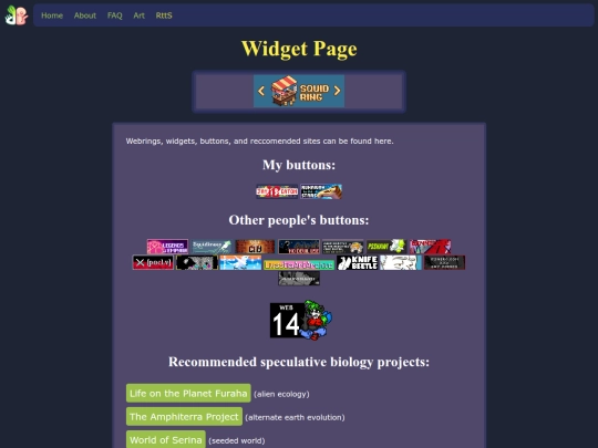 Widgets screenshot