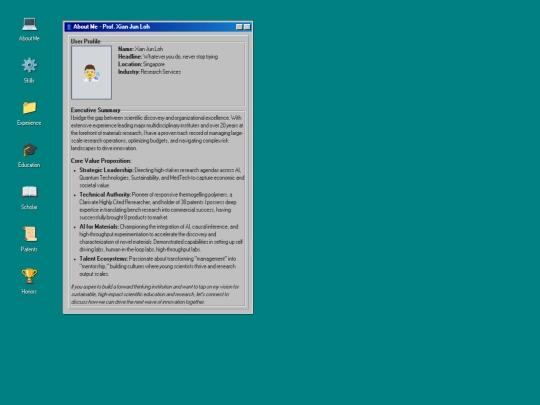 CV screenshot