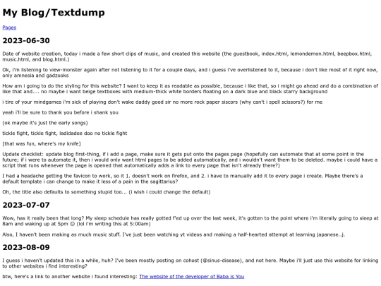 blog screenshot