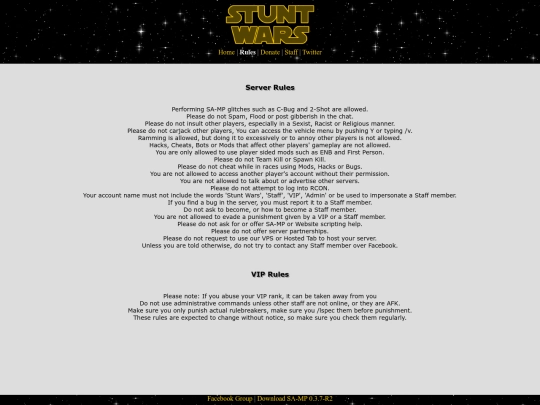 rules screenshot