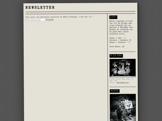 newsletter screenshot