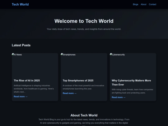 blogTest screenshot