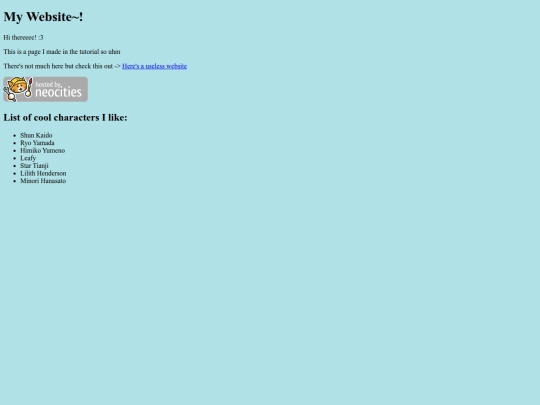 index screenshot