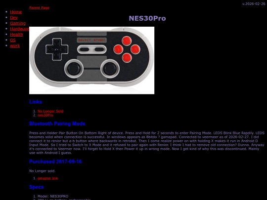 gaming/controllers/nes30Pro screenshot