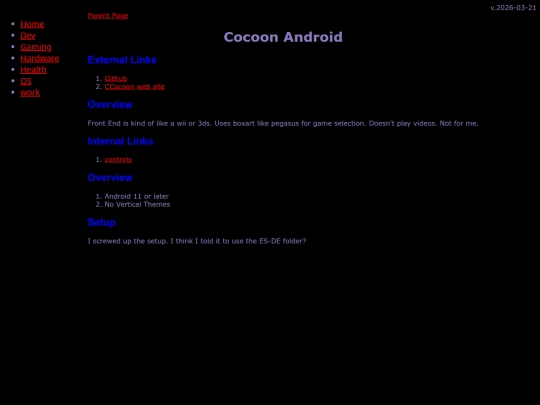 gaming/emu/android/cocoon screenshot