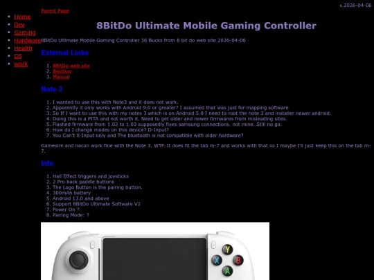 gaming/emu/android/controllers/8bitdo screenshot
