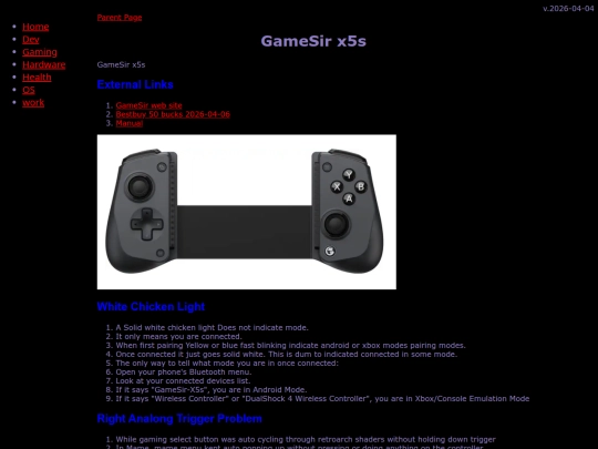 gaming/emu/android/controllers/gamesir screenshot