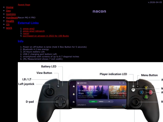 gaming/emu/android/controllers/nacon screenshot