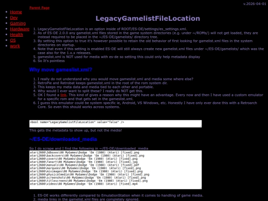 gaming/emu/android/esde/LegacyGamelistFileLocation screenshot