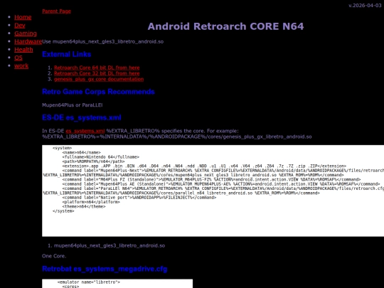gaming/emu/android/retroarch/cores/n64 screenshot