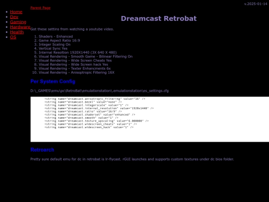 gaming/emu/dreamcast/retrobat screenshot