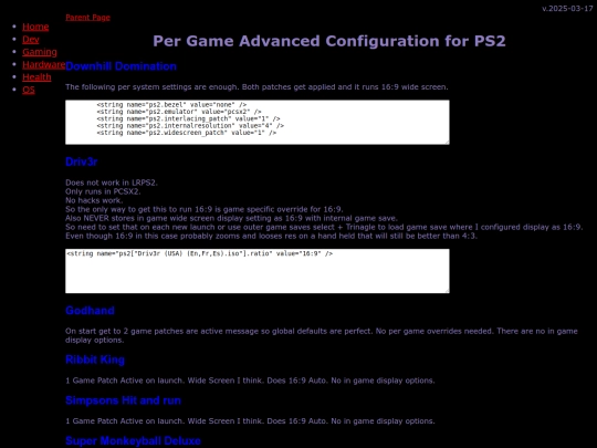 gaming/emu/ps2/pergamesettings screenshot
