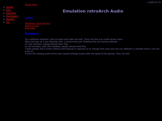 gaming/emu/retroarch/audioDrivers screenshot