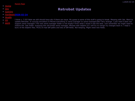 gaming/emu/windows/retrobat/Updates screenshot