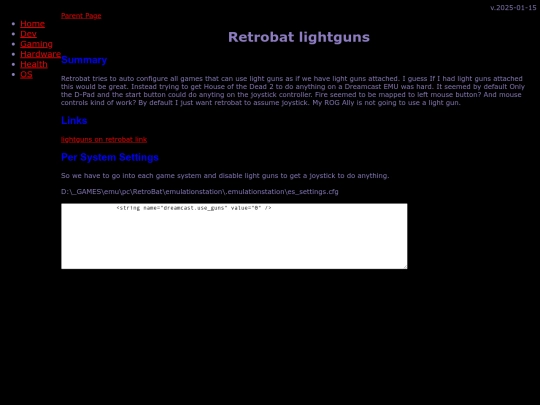 gaming/emu/windows/retrobat/lightguns screenshot
