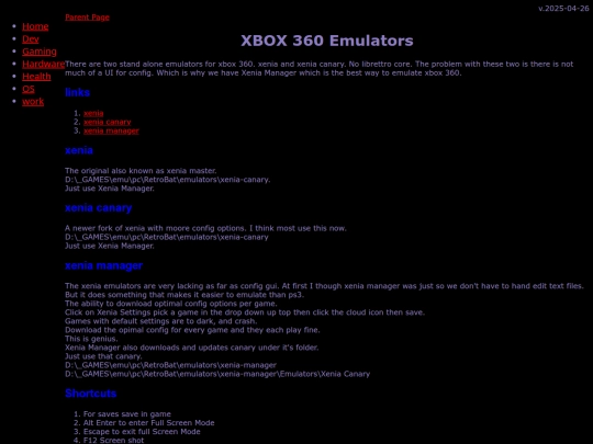 gaming/emu/xbox360/emulators screenshot