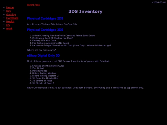 gaming/handhelds/3DS/Inventory screenshot