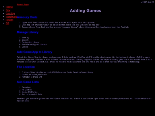 gaming/handhelds/Allyz1e/armourycrate/addingGames screenshot