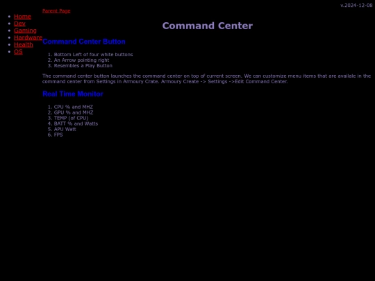 gaming/handhelds/Allyz1e/armourycrate/commandcenter screenshot