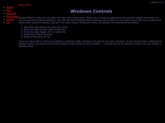 gaming/handhelds/Allyz1e/controls/windows screenshot
