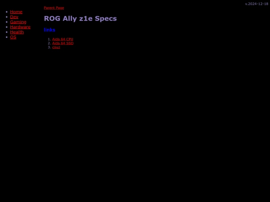 gaming/handhelds/Allyz1e/specs screenshot