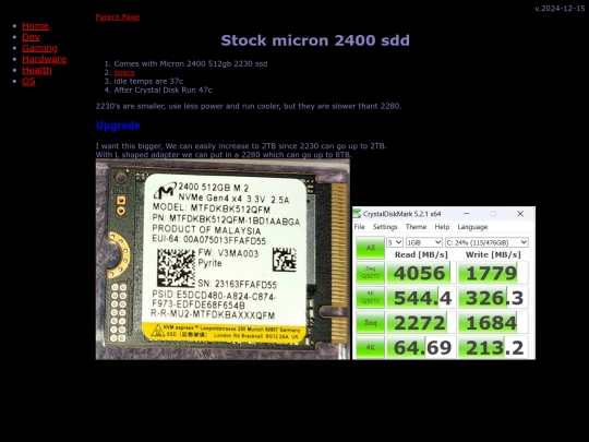 gaming/handhelds/Allyz1e/ssd/micron2400 screenshot