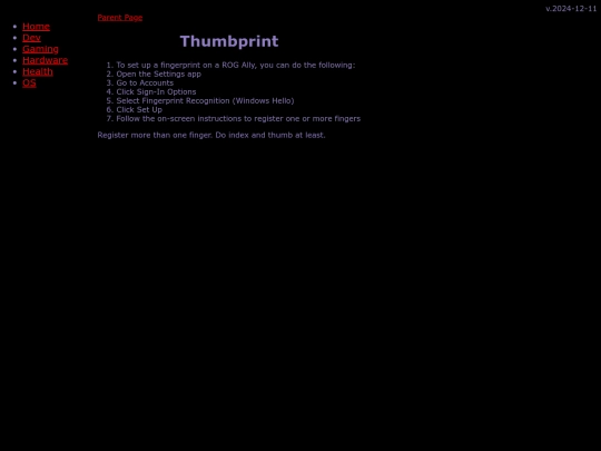 gaming/handhelds/Allyz1e/thumbprint screenshot