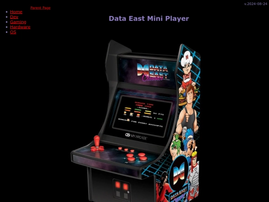 gaming/miniarcades/DataEastMiniPlayer screenshot