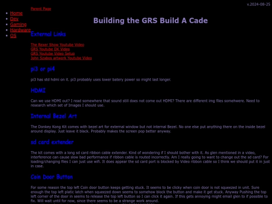 gaming/miniarcades/GRSBuildACade/Build screenshot