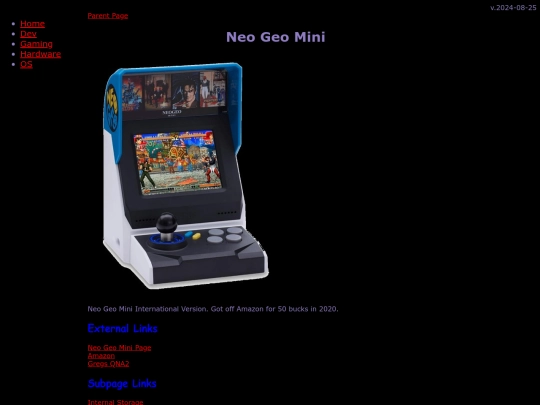 gaming/miniarcades/NeoGeoMini screenshot