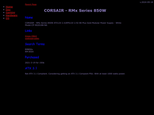 hardware/PSU/corsair_rmx850 screenshot