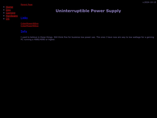 hardware/UPS/UPS screenshot