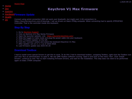 hardware/keyboards/keychron/firmware screenshot