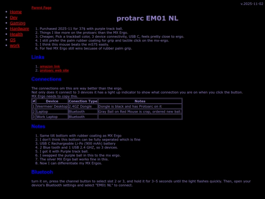 hardware/mice/protoarc screenshot